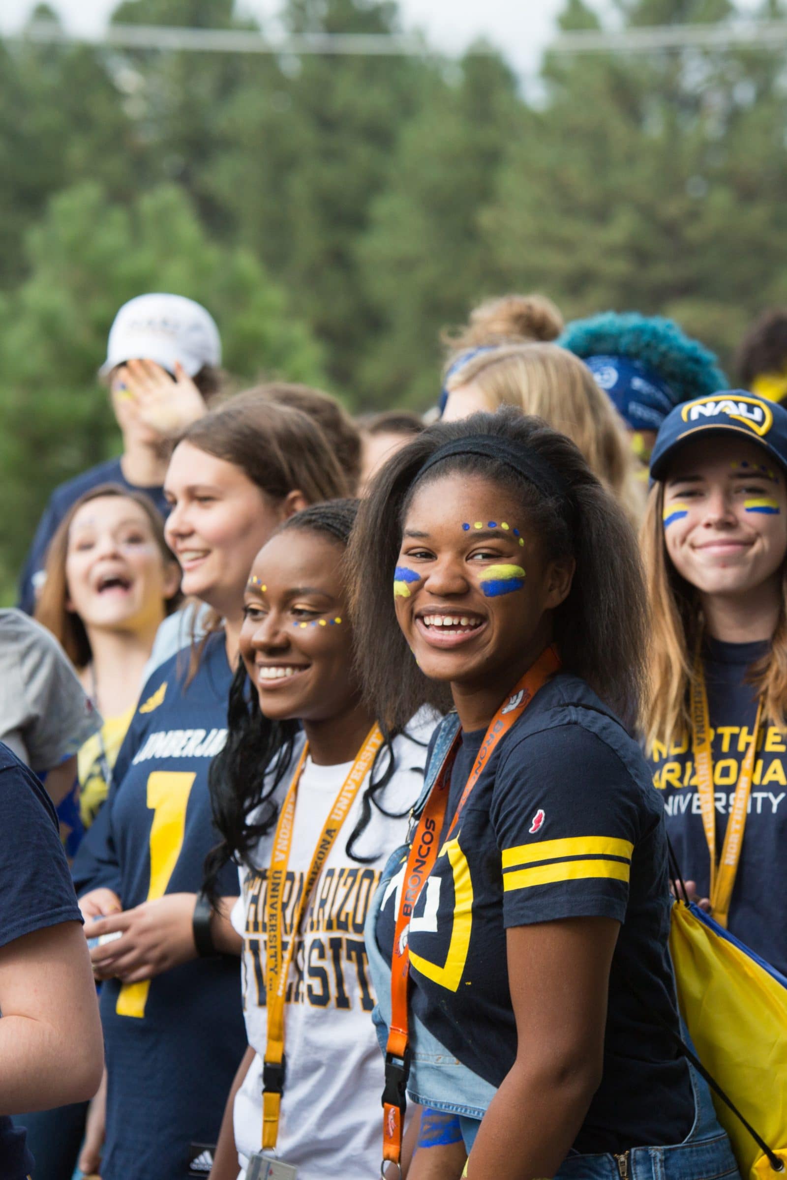 Students at the annual NAU freshman run.