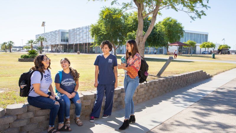 Students socialize at NAU Yuma statewide location.