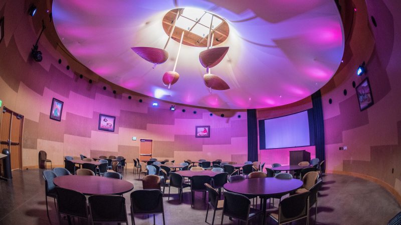 The inside of the Native American Cultural Center.