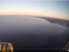 A screenshot of a Youtube video of the ocean.