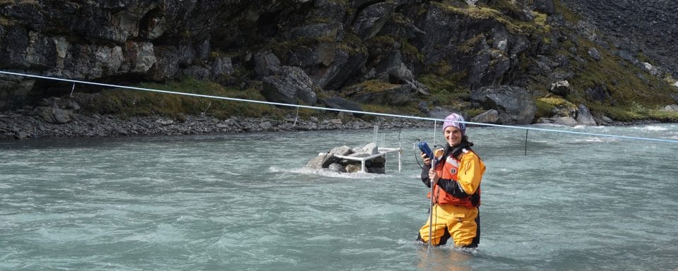 NAU SES student studying the environment